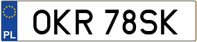 Trailer License Plate